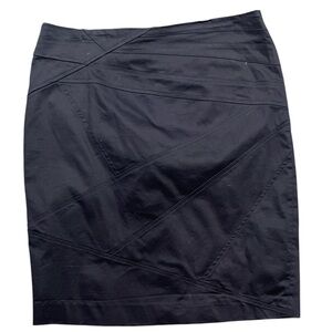 ADRIENNE VITTADINI SZ 8 indigo (very dark navy/black) stretch pencil skirt